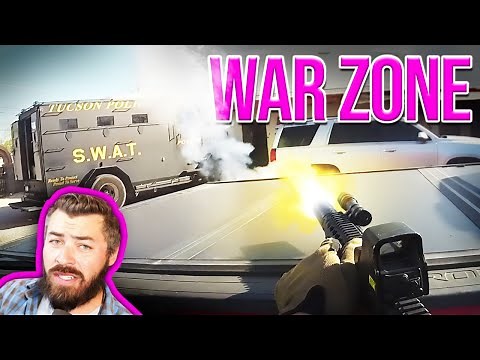 SWAT and Suspect Fire 400 Rounds In Intense Shoot Out!