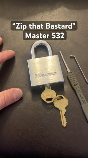 Zipping Master 532 w/ Spool Security Pins, Nessie Treatment #lockpicking #locksport #lockpick