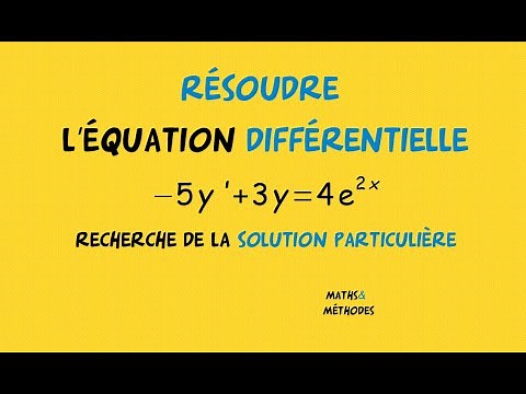 Solve the differential equation -5y'+3y=4exp(2x) (find a particular solution)