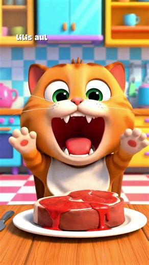 Cute Cat Eating Steak 🥩😺 | Funny Mukbang