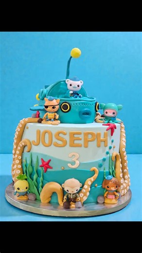 Ji's Cake Boutique on Instagram: "10in Octonaut Birthday Cake . . #jiscakeboutique #chefkang #customcake #irvinecake #occake #octonauts #octonautcake #octonautcake #birthdaycake #ocmom #party #event"