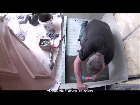 How to Install Linear Shower Drain Through the Floor Rough Plumbing QuickDrain ShowerLine