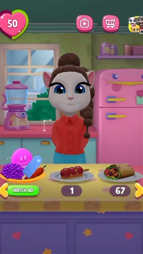 What Happens After Angela Drinks the Cocktail? 😱🍹😻 #angelalife #mytalkingangela2 #myangela2