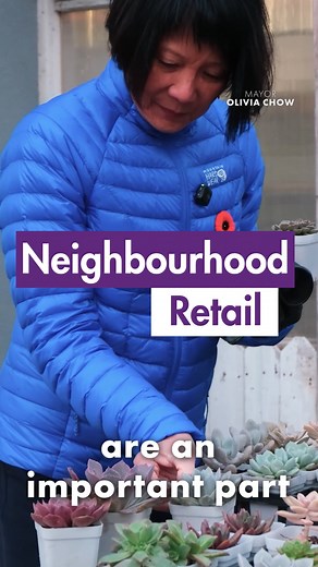 Neighbourhood shops can be gathering spots - like a café. Or a convenience store, dry cleaner, or a doctor’s office. These are the local businesses that make a neighbourhood feel like home, where people know your name. You can find stores like this all across our city. Close enough to walk to: that means less traffic on our streets. If you want Toronto to have neighbourhoods where you can walk to what you need, tell your City Councillor. | Mayor Olivia Chow
