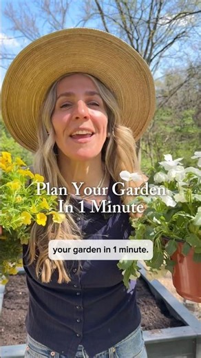 Here’s how to plant your garden in 1 minute. Phew! Catch all that? #garden #plants #gardeninghacks