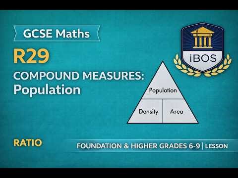 R29 Compound Measures Population Density | GCSE Maths | Density Calculations | Grade 6–8