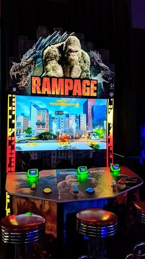 Total City Destruction! 🦖🏢 | Rampage Arcade #shorts