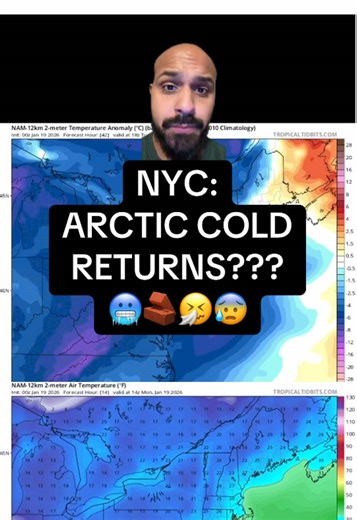 NYC Weather Update: Arctic Air Incoming on January 19-20