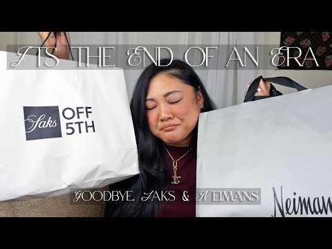 IT'S AN END OF AN ERA! 💔 SAKS & NEIMAN MARCUS HAUL | RICHCURATED