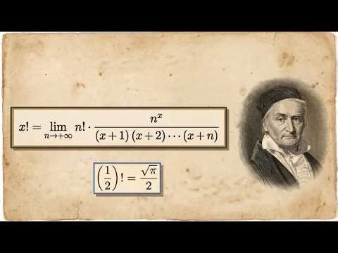 How Gauss Extended Factorials Beyond Integers
