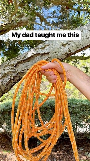Simple way to tie rope for a quick diy outdoor ladder 🪜#rope #ladder #outdoors #diy