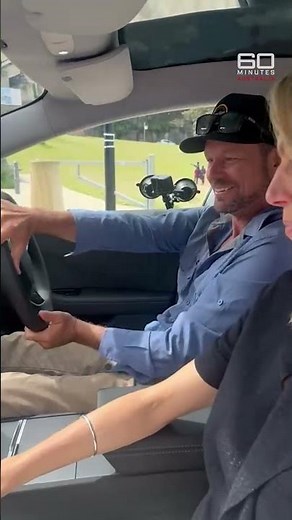 Mario Kart clone on a Tesla | 60 Minutes Australia