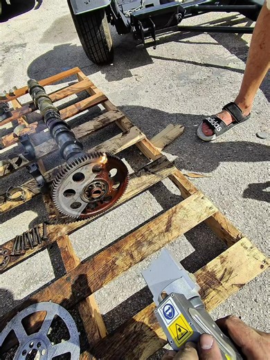 Precision Laser Cleaning for Volvo Truck Camshaft