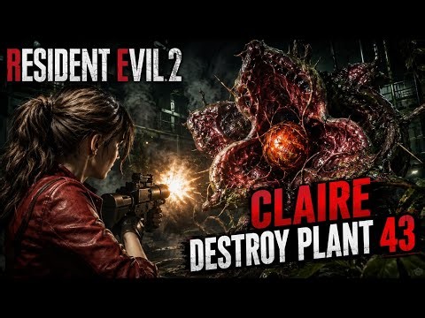 Resident Evil 2 Claire run 🔥 | Investigate the Lab and Destroy Plant 43