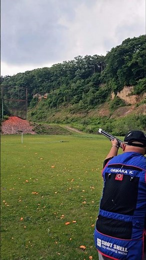 現役日本代表最年長！スキート基本の縦のライン、１番７番８番を撃つ動画！#clayshooting #クレー射撃 #skeet #スキート