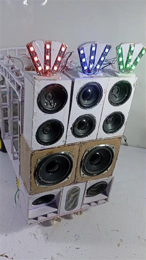 @JHASTECHNICAL New Dj Lighting Set-up Loding With Truck Gadi |8 Speaker Loding At Home#shorts