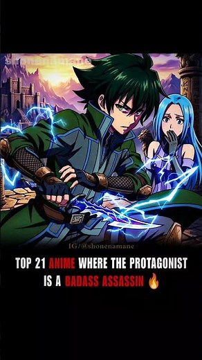 Top 21 Anime Where The Protagonist Is A Badass Assassin #shorts #anime