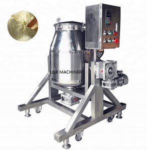 [Hot Item] 100kg/200kg Stainless Steel Drum Shape Mixing Machines 360 Degree Powder Blender Rotating Drum Mixer