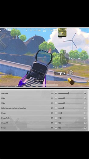 PUBG/BGMI 4.3 UPDATE SENSITIVITY CODE | PUBG BEST SENSITIVITY SETTINGS | #shorts #bgmi #pubg #viral