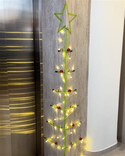 148K views · 483 reactions | Christmas tree decor by the elevator  | Magic Hands Creations | Facebook