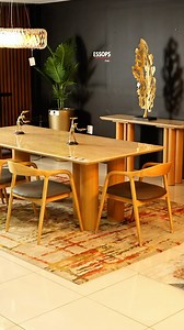 Elegant gatherings start here: the Vialli Dining Table paired with Tuscan Chairs brings timeless style and comfort to every meal. Vialli Rect Dining Table E-Marble A25 R 19 999 Tuscan Faux Leather Dining Chair R 4 499 Shop online www.essopshome.co.za #EssopsHome #Furniture #HomeDecor #InteriorDesign #Outdoor | Essops Home