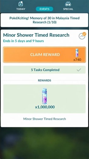 Minior Shower Free 1 Million Starudst 😱 | Pokemon Go |