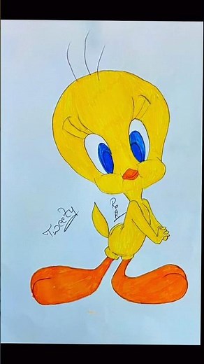 Easy Tweety Bird Drawing | Learn to Draw Cartoons