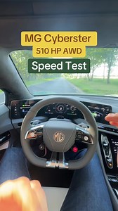 MG Cyberster 510 HP , 0-100 km 3,2 sec #acceleration #speedtest #mg #cyberster #carlovers