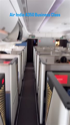 Air India Business Class | A350 ✈️ A bold new chapter in Indian aviation. Flying Business Class on the Airbus A350 is all about modern luxury done right—sleek private suites, full-flat beds, large HD screens, next-gen cabin lighting, and whisper-quiet comfort. Thoughtful Indian hospitality meets global standards: refined dining, curated wines, elevated amenities, and a cabin designed for long-haul calm and productivity. This isn’t just a seat upgrade—it’s Air India’s comeback statement to the wo