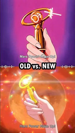 Mars Classic vs. Crystal Transformation #sailormoon #sailormooncrystal #comparison