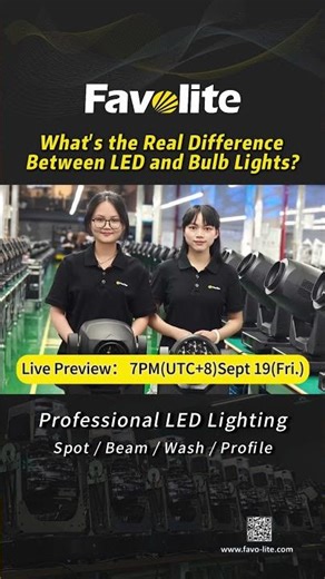 Live Preview - Lamp VS LED in Moving Head Lights