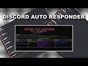 Discord Auto Responder Showcase | Auto respond to messages on discord