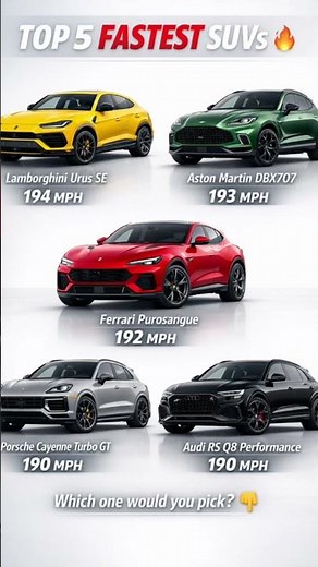 Which SUV is REALLY the fastest? 🏎️💨 Urus vs Ferrari vs Porsche! 🔥 #cars #supercars
