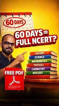Free PDF for 2026 🔥 NCERT in 60 Days Plan