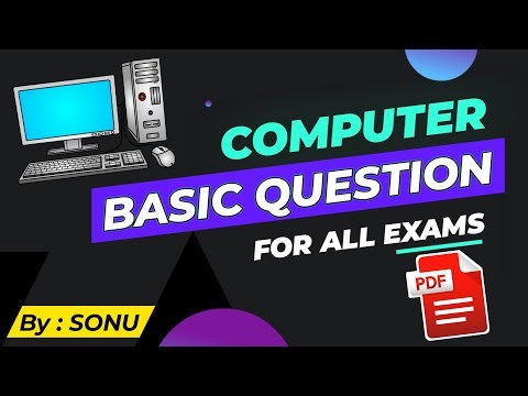 Computer Basic Questions and answers Most Important MCQ PDF for Competitive Exams