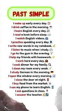 Learn English: 20 Simple Sentences with I ✏️