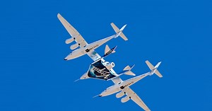 Who are the passengers on Virgin Galactic's first commercial space tourism flight? | The National