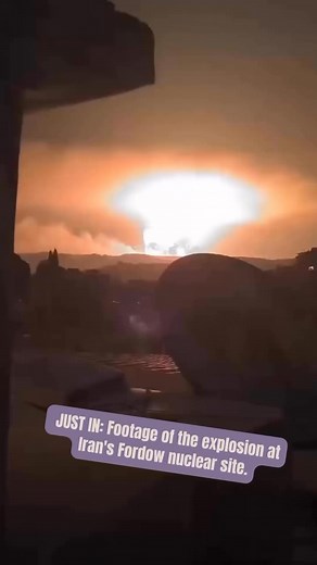 🚨 JUST IN Footage has emerged showing the explosion at Irans Fordow nuclear site. #NewsUpdate #iran #Nuclearweapon | update news