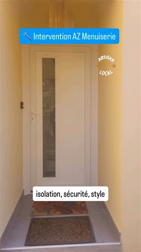 🚪 Nouvelle vie pour cette porte d’entrée PVC ! Avant : courants d’air, bruit, serrure capricieuse 😬 Après : porte d’entrée PVC isolante, sécurisée et moderne 🔥 Chez AZ Menuiserie, on réalise la rénovation de porte d’entrée PVC sur mesure, idéale pour améliorer : ✔️ l’isolation thermique ✔️ l’isolation phonique ✔️ la sécurité du logement ✔️ l’esthétique de la façade 📍 Installation de porte d’entrée PVC à Saint-Estève (Pyrénées-Orientales 66) 🔧 Artisan local spécialisé en menuiserie PVC et al