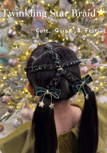 Festive Christmas Hair Ideas for Toddler Girls