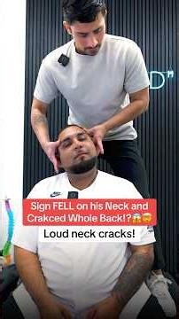 Loud neck cracks!😱🤯#chiropractic #asmr #shorts #trending