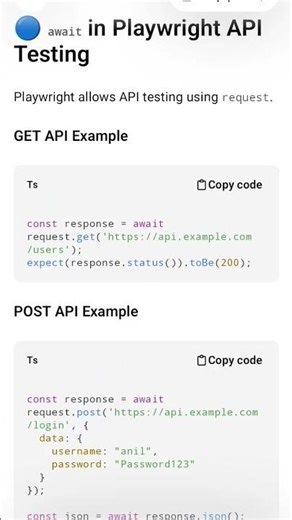 Complete UI and API test using await in Playwright #shorts