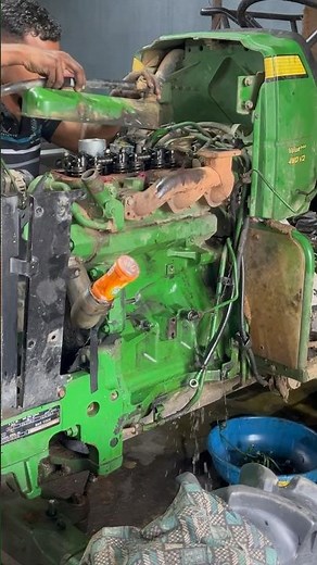 John deere tractor repairing | coolent drain radiator cleaning tappit setting