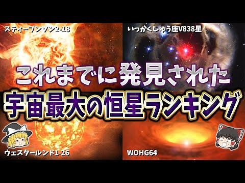 [Complete version] Ranking of the largest stars discovered in the universe so far [Slow commentary]
