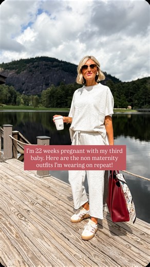 Brittany Sjogren \\ Loverly Grey on Instagram: "SEND TO YOUR PREGNANT FRIENDS ↗️ Dressing between summer & fall with a 22 week bump 🤰🏼These are the non maternity pieces that have been working for me! Comment LOOKS to shop the favorites I’ve been reaching for on repeat 🫶🏼 Everything is linked on my profile in the @shop.ltk app. Search LOVERLYGREY to find & follow my profile. The REELS & IG collection highlight at the top of my profile has all the links for my recent reels & IG posts. You can