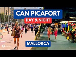 Day and Night in Can Picafort, Mallorca | Relaxing Beach Views and Local Life #mallorca #nightlife