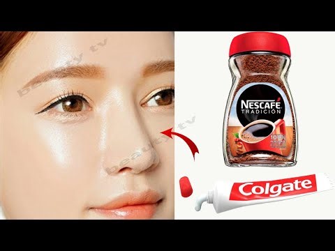 A skin whitening mask you can make yourself using coffee and toothpaste