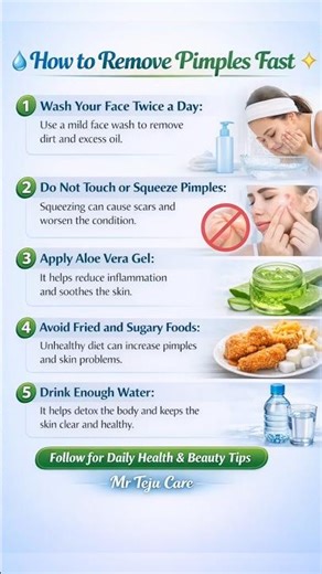 How to Remove Pimples Fast Naturally | Best Acne Tips for Clear Skin