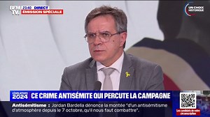 Antisémitisme: "J'ai 57 ans, je n'aurais jamais cru vivre ça en France", assure Frédéric Descrozaille (Renaissance)