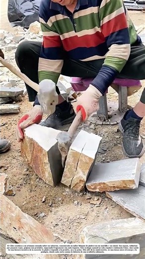 El mazo y el cincel: Cómo la fuerza humana transforma la piedra en arte